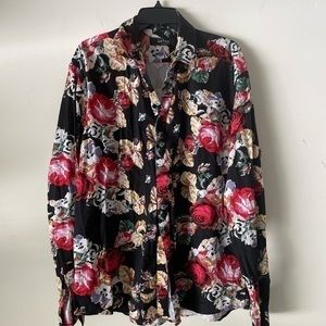 Aptro Mens Long Sleeve Buttons Down Shirt Size 3XL